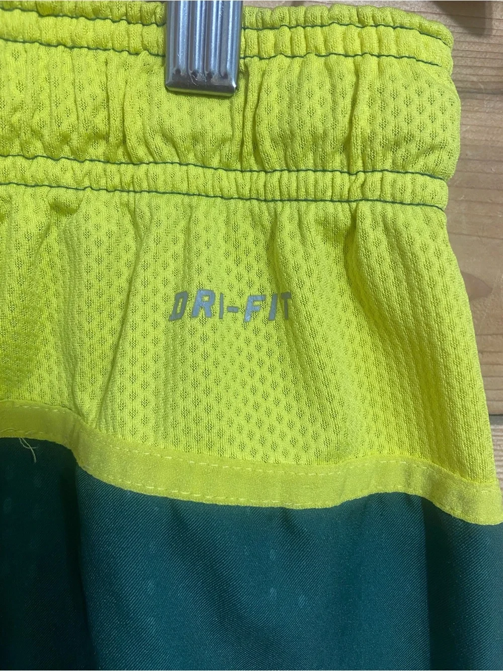 Nike Green & Yellow Oregon Ducks Athletic Shorts